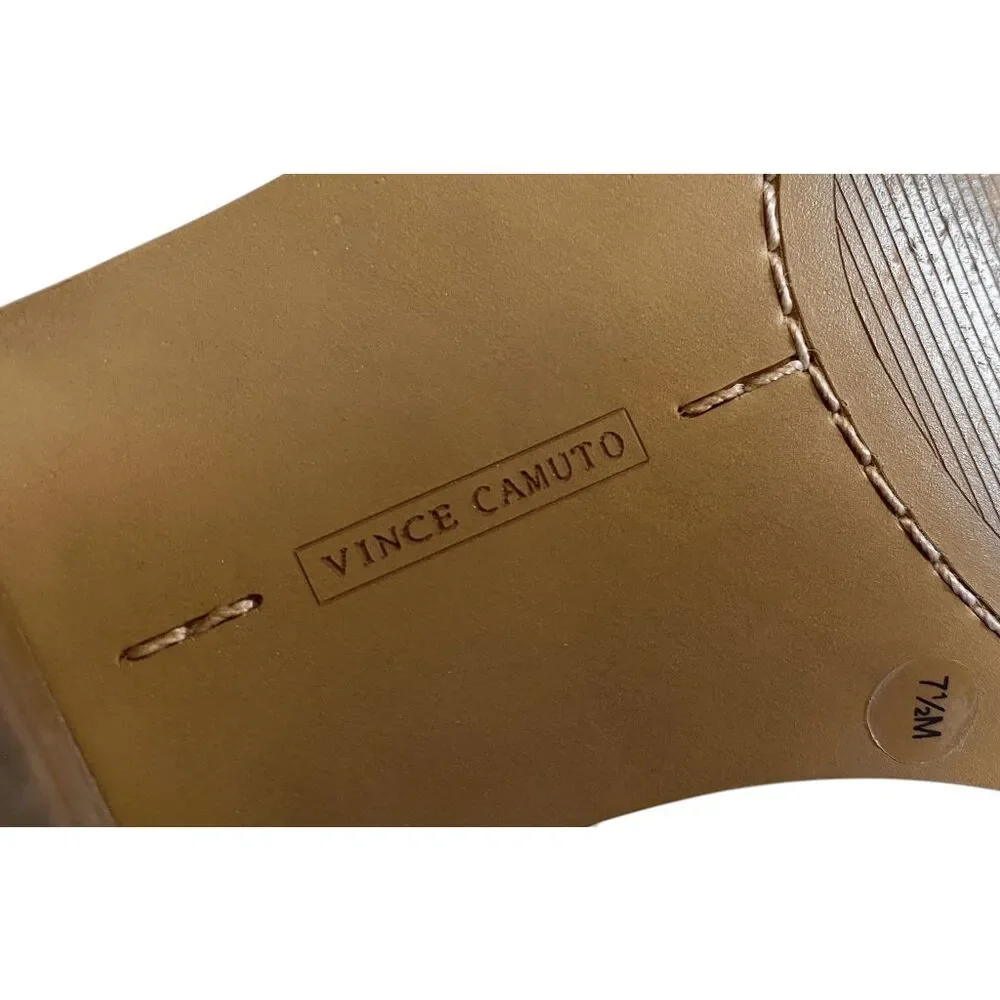 Ankle Bootie‎ Heels Vince Camuto Arendara Suede Perforated 7.5